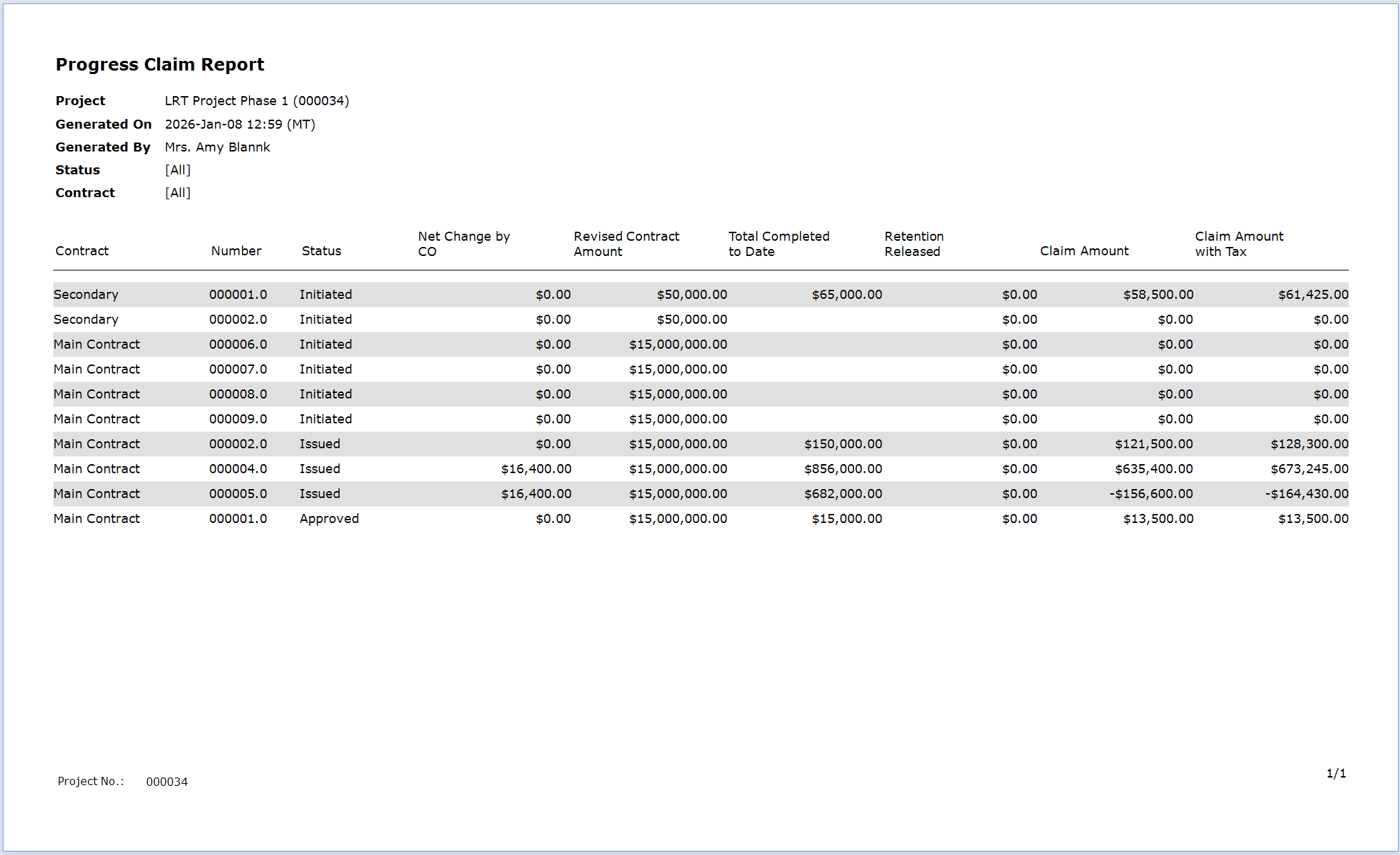 How do I generate Progress Claim reports? | Onware Help Center