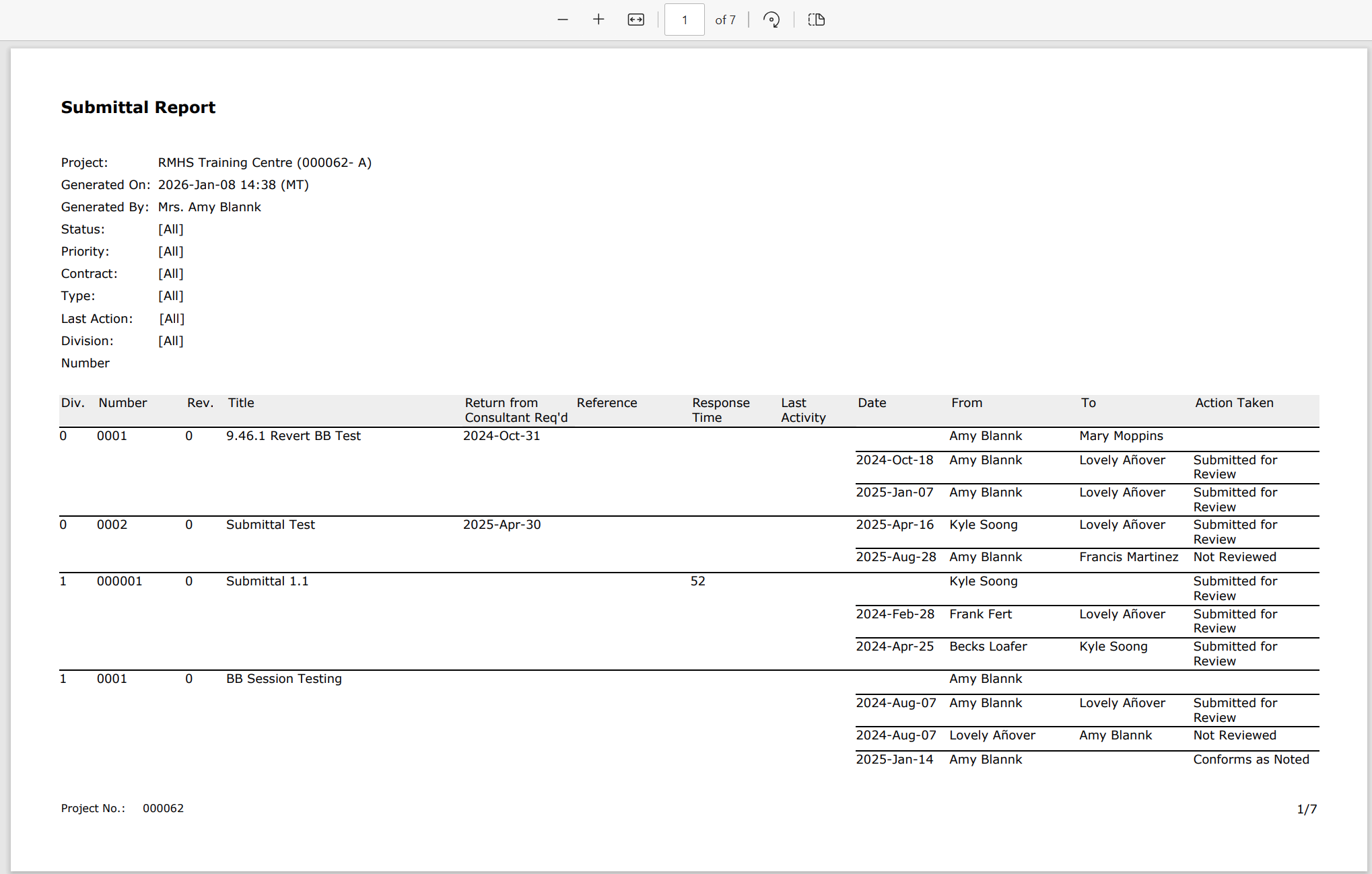 How do I generate Submittal reports? | Onware Help Center